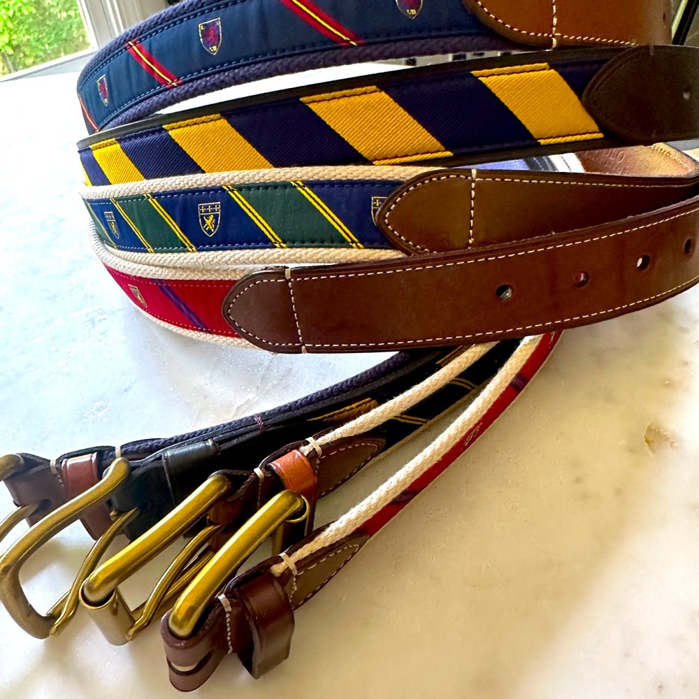 Polo Ralph Lauren Leather Belt $60 ea Size 40.